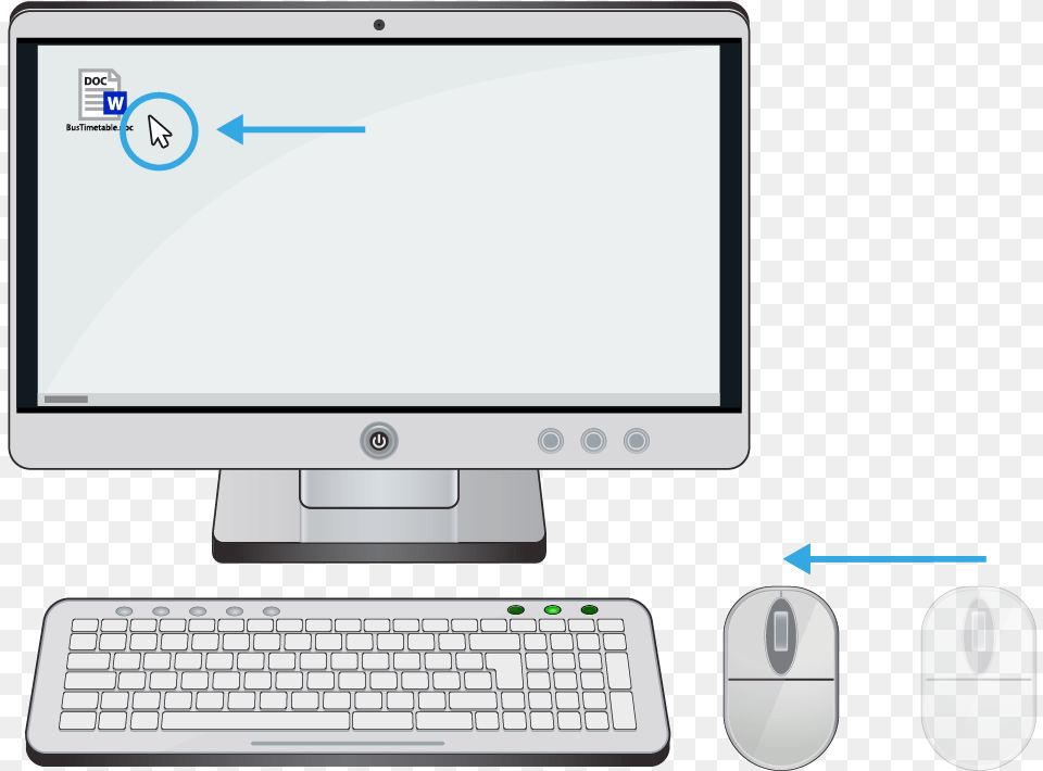 A Diagram With A Computer Showing How The Cursor Moves Personal Computer, Pc, Mouse, Hardware, Electronics Png