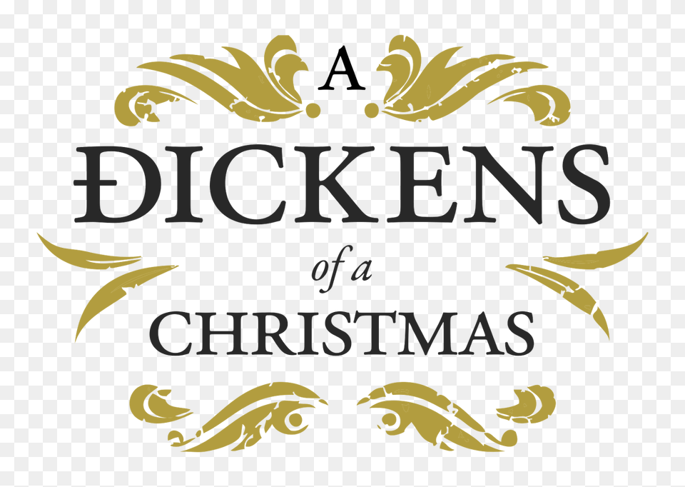 A Dickens Of Christmas Logo Vector Calligraphy, Symbol, Text, Book, Publication Png