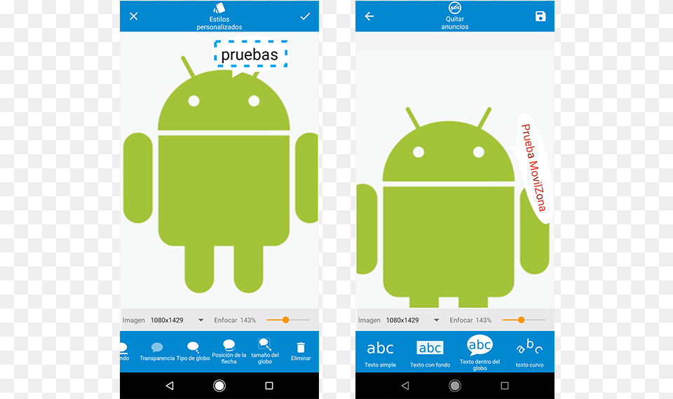 A Diferencia De La Anterior App Esta Nos Permite Enfocar Android Logo White, Electronics, Mobile Phone, Phone, Text Png Image