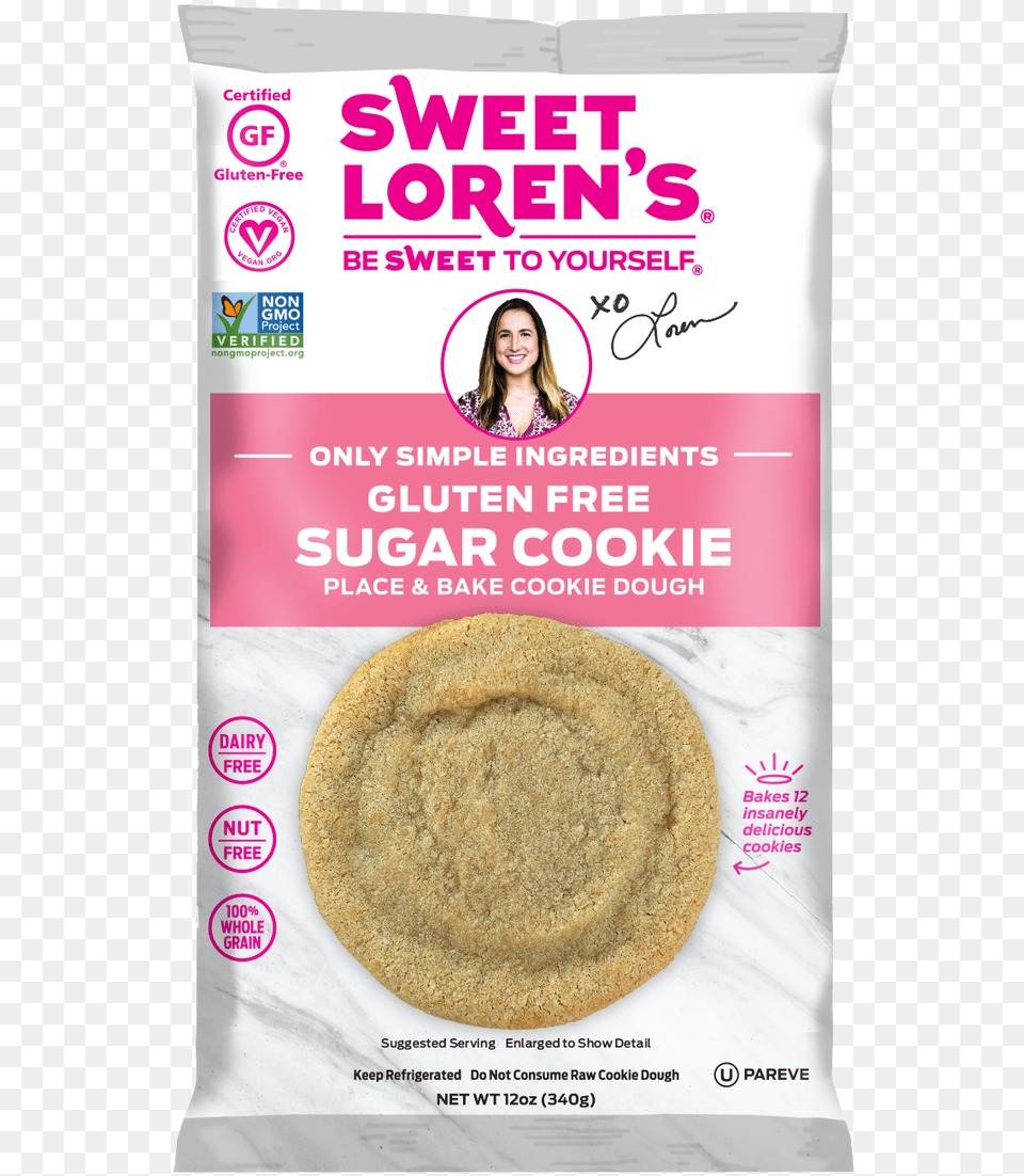 A Divine Sugar Cookie Made With The Most Simple And Sweet Lorens Gluten Sugar Cookies, Adult, Sweets, Person, Food Png