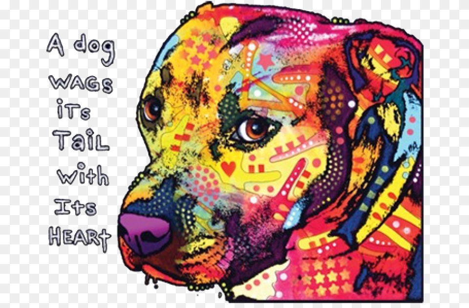 A Dog Wags Its Tail Pitbull Neon Printed T Shirt Pitbull Dean Russo, Art, Collage, Painting, Adult Png Image