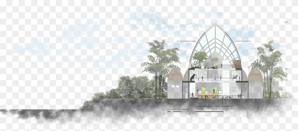 A Dogtion Shelter On Behance Arch, Architecture, Villa, Housing, House Png Image
