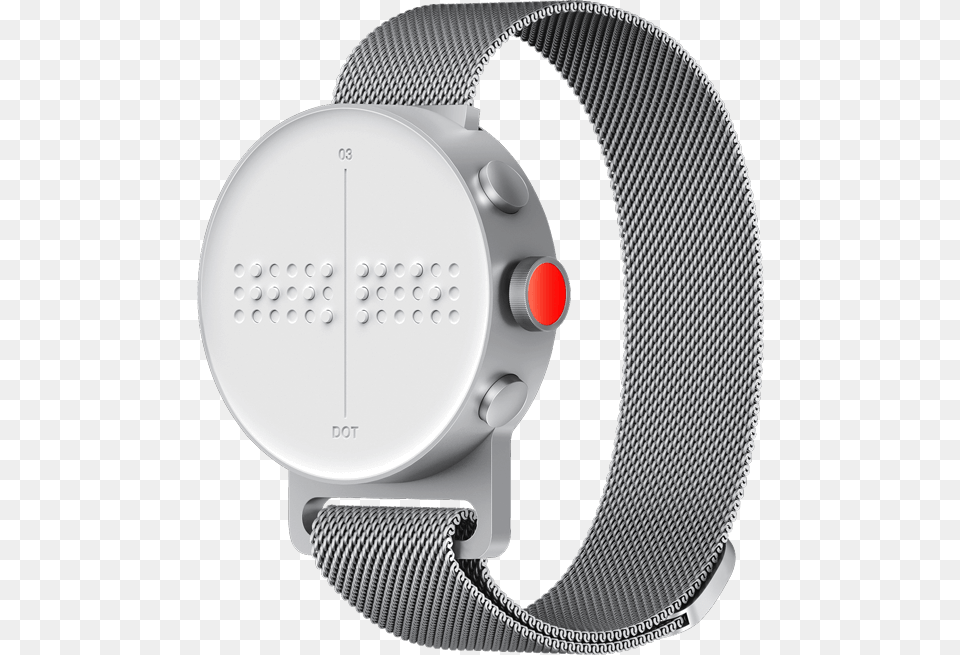 A Dot Watch Rotated To The Left Showing The Lateral Dot Watch, Wristwatch, Arm, Body Part, Person Png Image