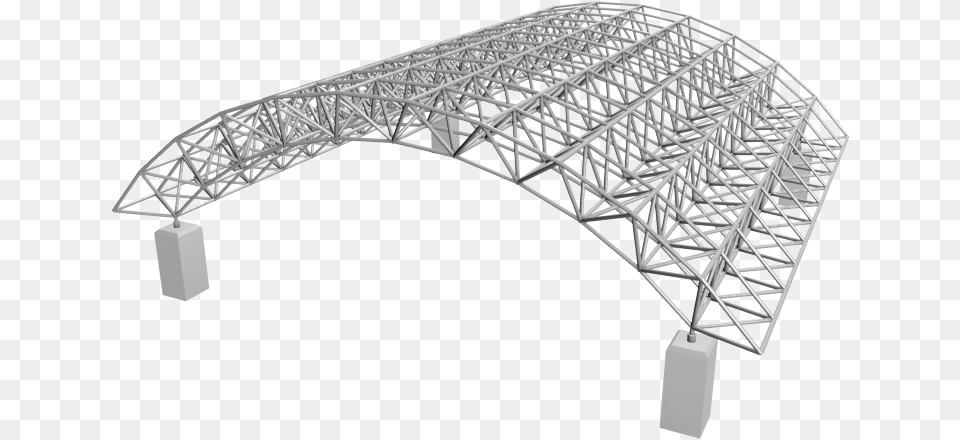 A Double Layer Braced Barrel Vaults Barrel Vault Space Frame, Arch, Arch Bridge, Architecture, Bridge Free Transparent Png