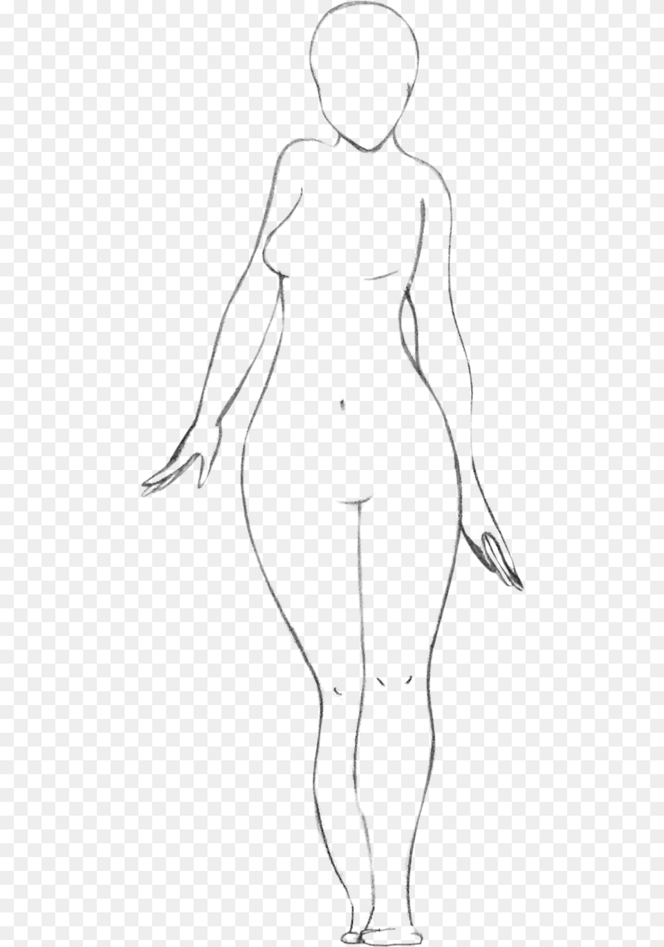 A Drawing Full Body Line Art, Silhouette, Person Free Transparent Png