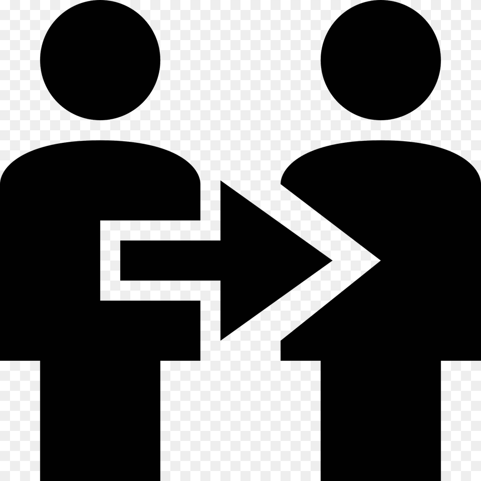 A Drawing Of Two People Side By Side With A Small Space Icon, Gray Free Transparent Png