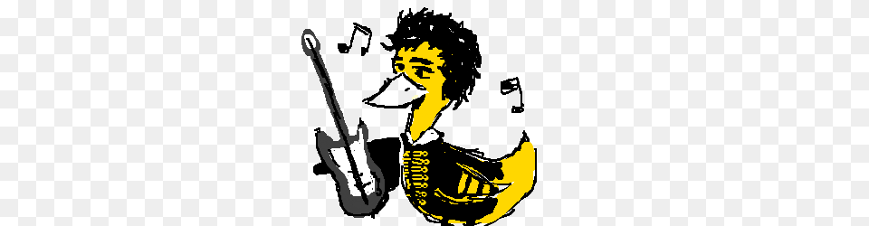 A Duck Disguised As Jimi Hendrix, Person, Smoke Pipe, Brush, Device Free Png