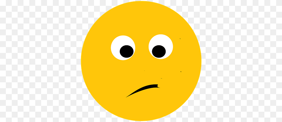 A Emoji Yellow In Color Expressing Disappointment Cara Imagenes De Emociones, Astronomy, Moon, Nature, Night Png