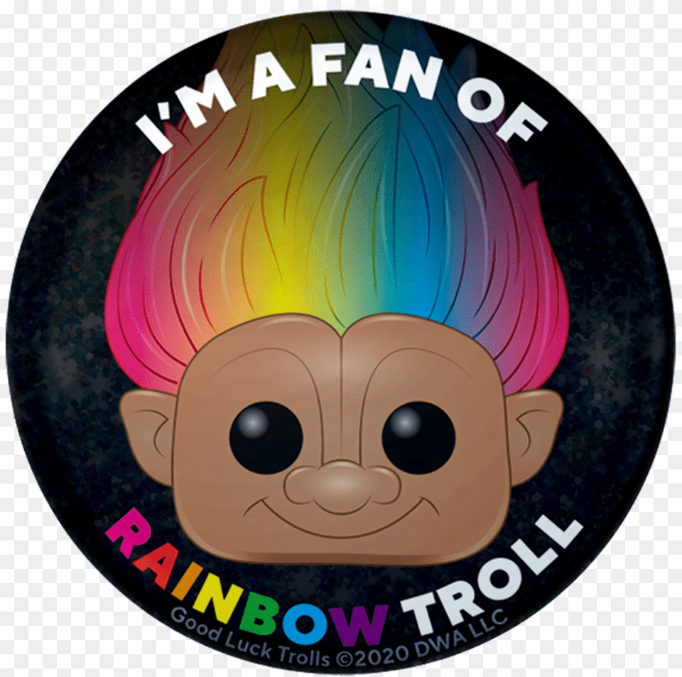 A Fan Of Rainbow Troll Catalog Funko Everyone Is A Circle, Disk, Dvd, Plate Free Png