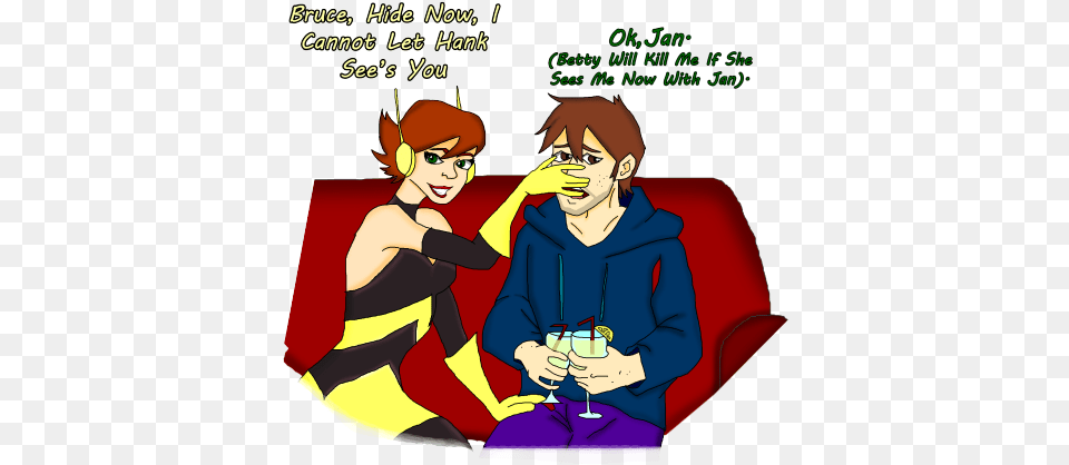 A Fanart Of Bruce Banner X Janet Van Dyne Cartoon, Book, Comics, Publication, Adult Png Image