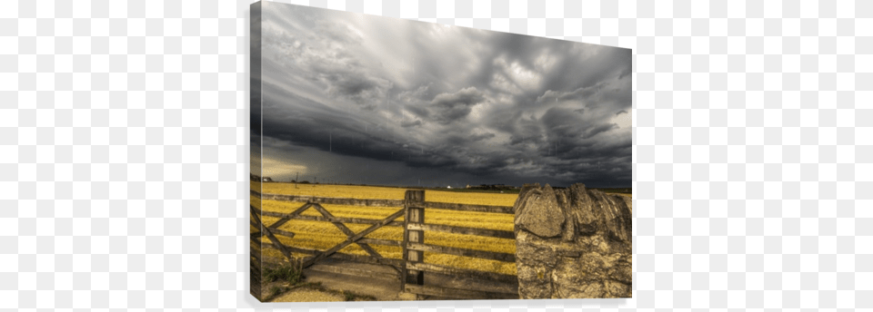 A Farm Field Under A Dark Stormy Sky Farm Field Under A Dark Stormy Sky Whitburn Tyne, Cloud, Scenery, Outdoors, Nature Free Png Download
