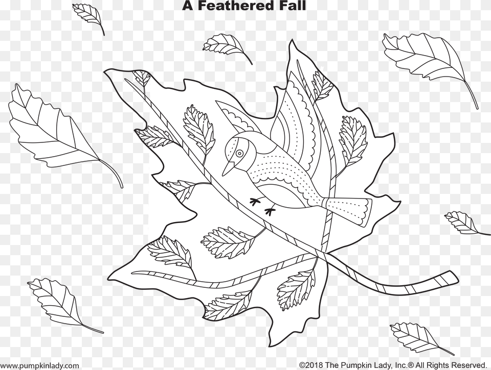 A Feathered Fall Halloween Coloring, Leaf, Plant, Tree, Baby Free Transparent Png