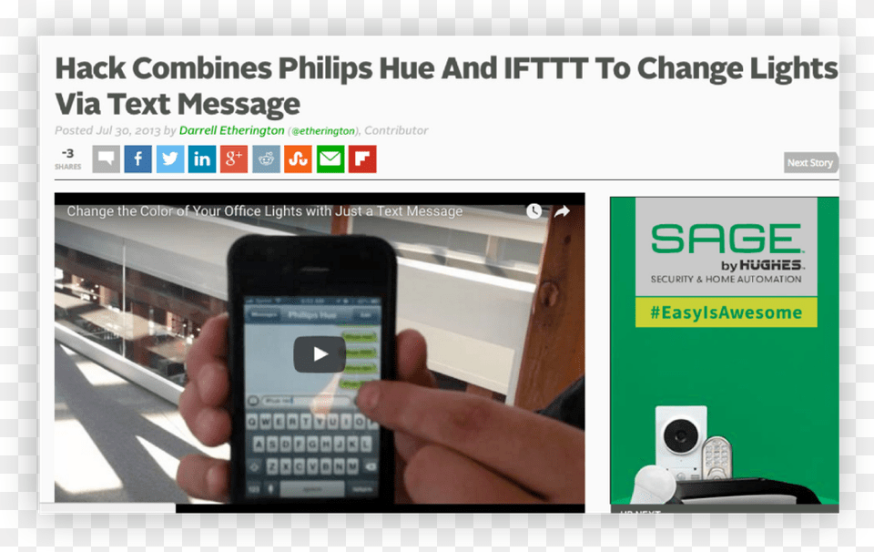 A Few Days Later Darrell Shared The Article On Techcrunch Iphone, Electronics, Mobile Phone, Phone, Texting Png