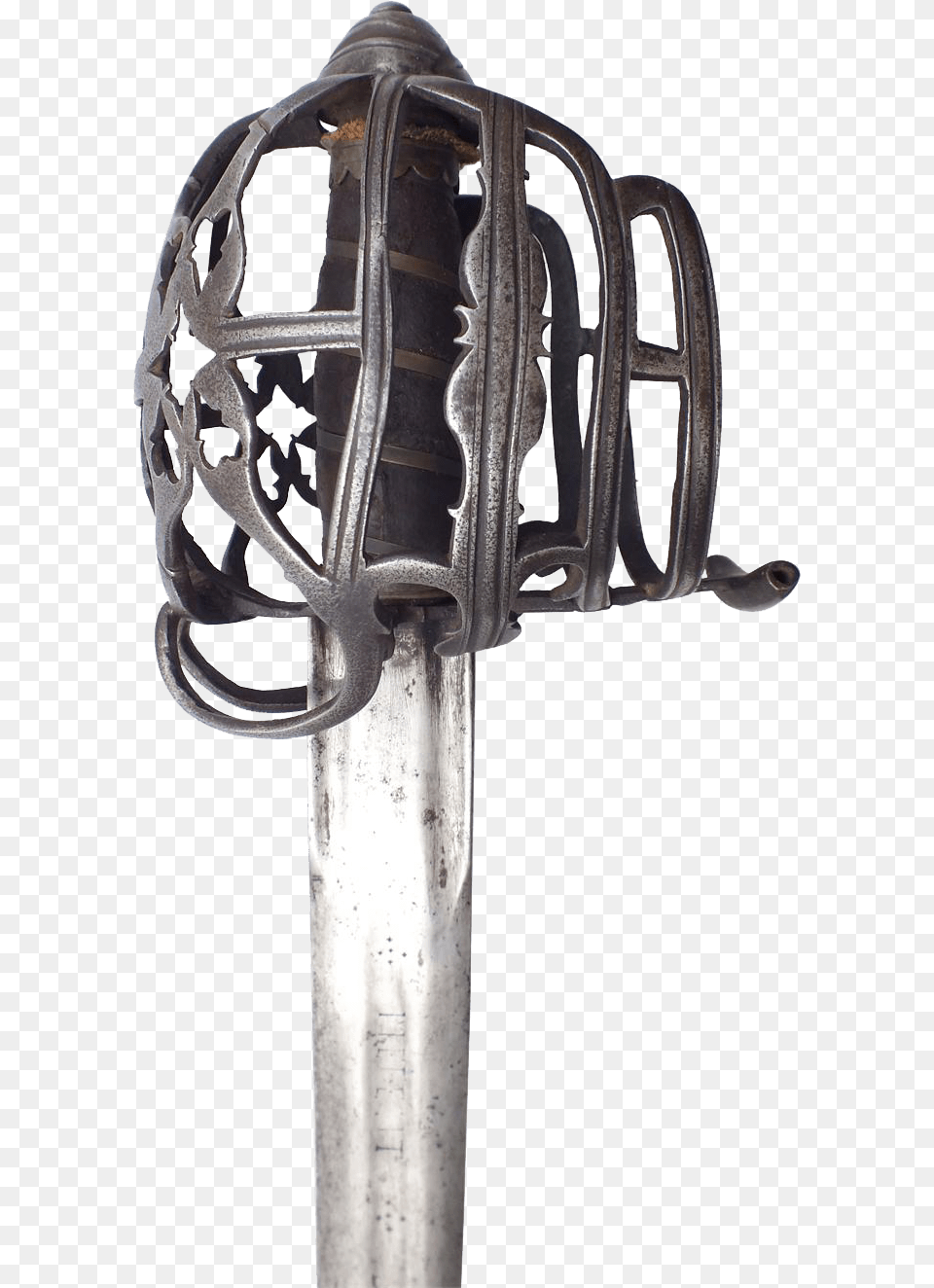 A Fine Scottish Basket Hilt Broadsword Basket Hilted Sword, Weapon Png