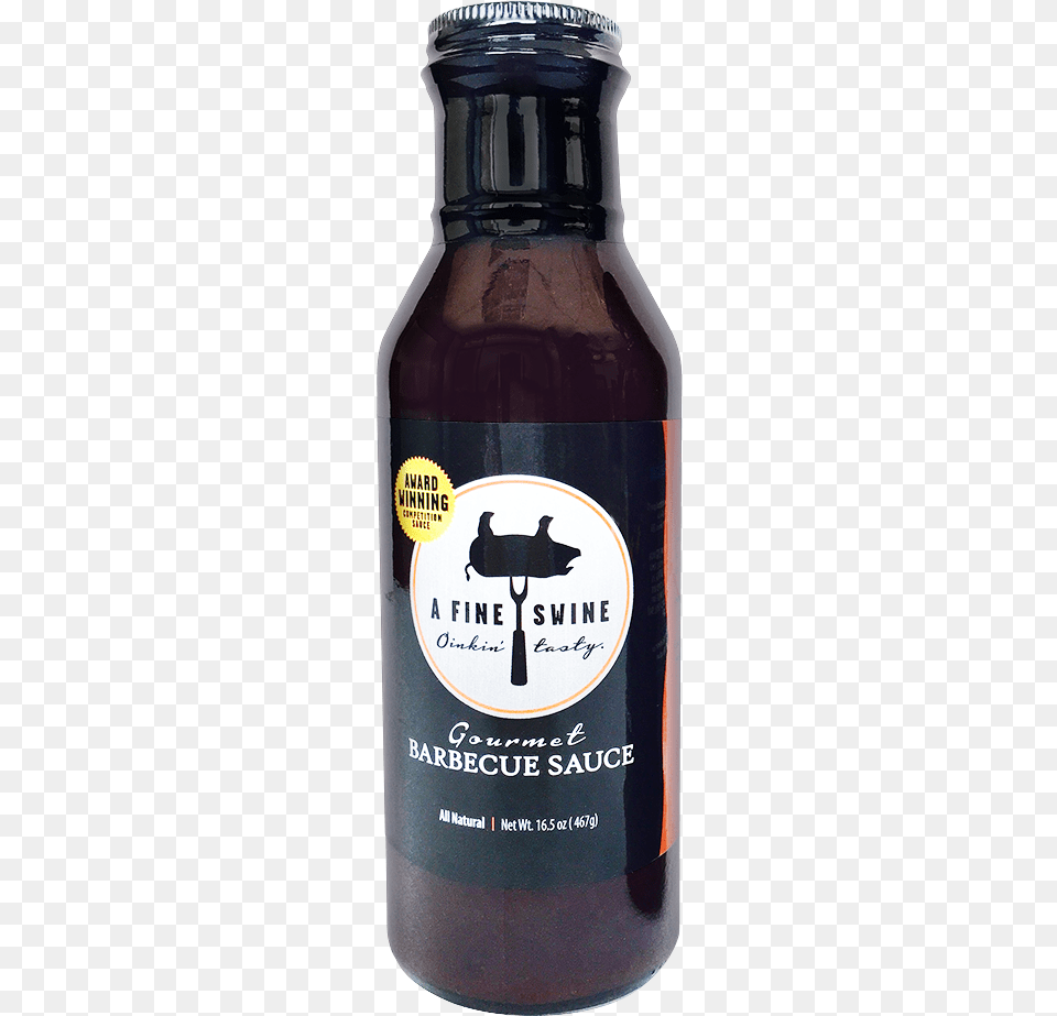 A Fine Swine Original Gourmet Bbq Sauce Beer Bottle, Alcohol, Beverage, Animal, Bird Free Png Download