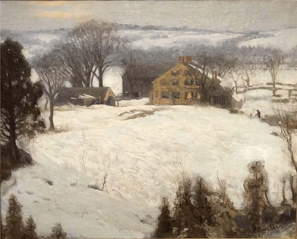 A Fine Winter Landscape With Figures Done By American Oil Painting, Text, Scoreboard Png