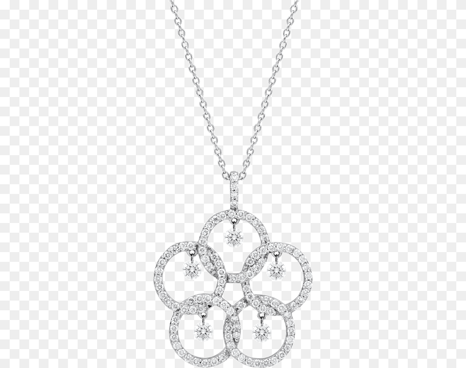 A Floral Inspired Open Set Diamond Pendant Solid, Accessories, Jewelry, Necklace, Gemstone Free Transparent Png