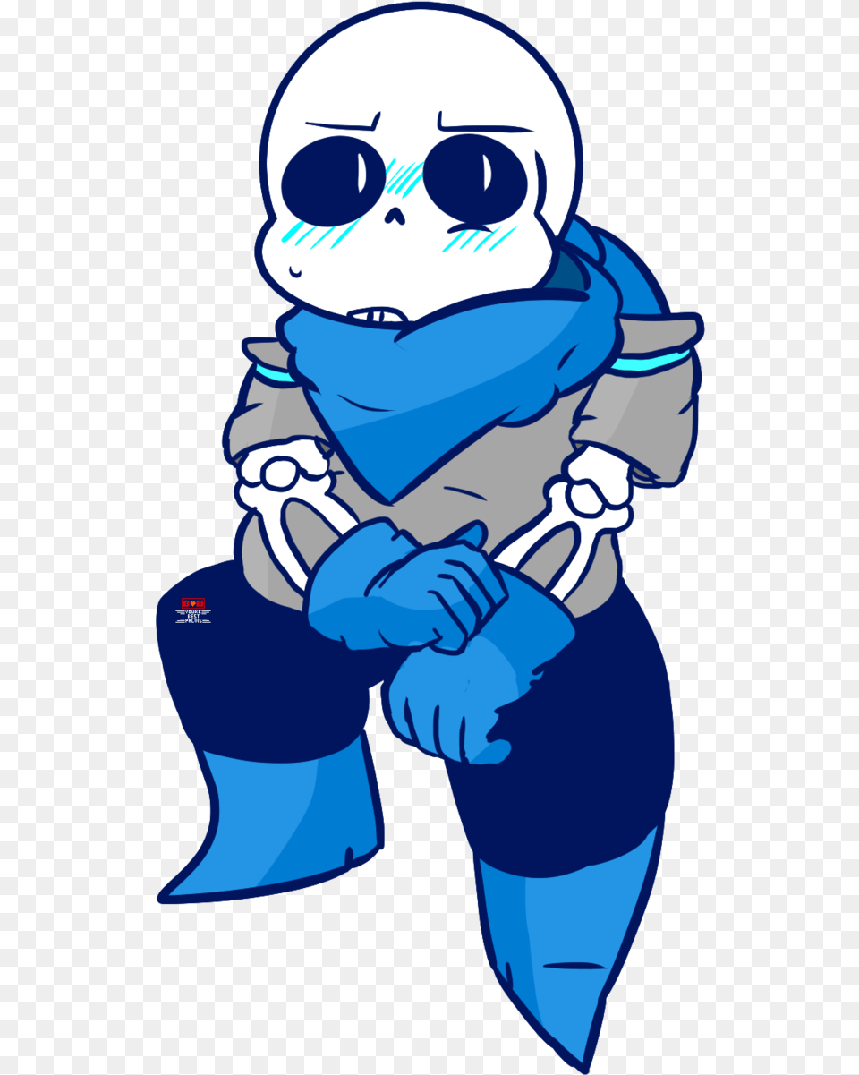 A Flustered Blueberry Sans By Bloody Blueberry Sans, Baby, Person, Face, Head Free Png Download