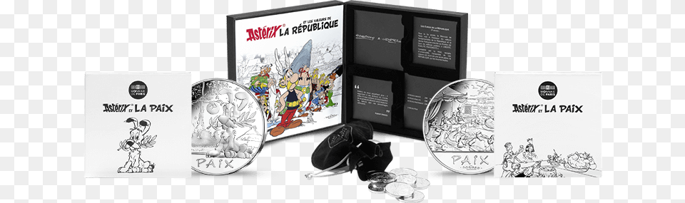 A Fold Out Album To Arrange Your Coins With A Village Asterix Et Les Valeurs De La Republique, Book, Publication, Comics, Advertisement Free Transparent Png