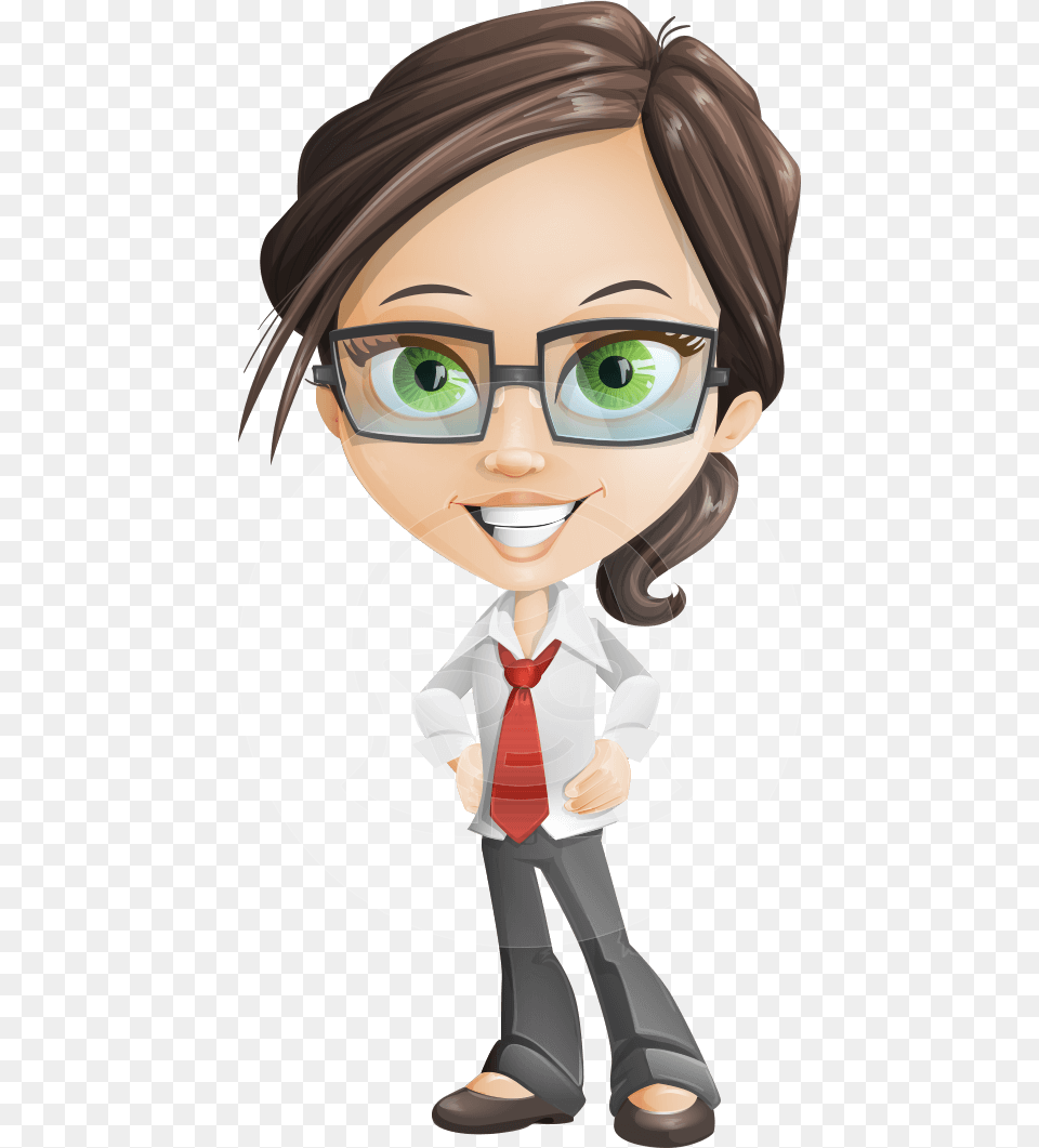 A Formally Dressed Little Nikki The Cute Geeky, Accessories, Tie, Book, Comics Png