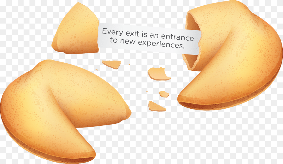 A Fortune Cookie With The Encouraging Message Every Fortune Cookie, Bread, Food, Fruit, Pear Png