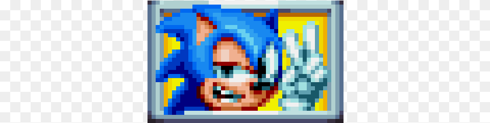 A Frame From The Sonic Mania Sign Post Pixel Art Sonic Mania Tails, Painting Png