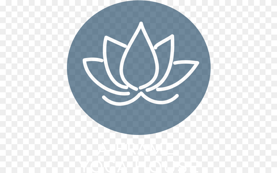 A Frame Yoga House Lotus Flower Logo Day Spa Icon, Disk Free Png Download