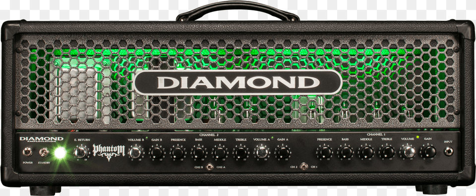 A Guitar With Diamond Us Custom Amp Electronics, Amplifier, Speaker Free Png
