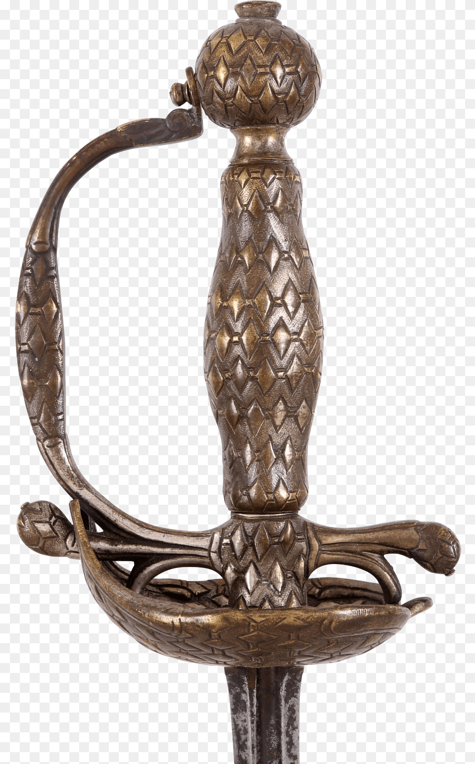 A French Smallsword C Statue, Bronze, Sword, Weapon, Smoke Pipe Free Transparent Png