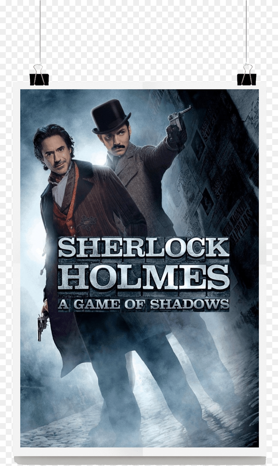 A Game Of Shadows Sherlock Holmes, Advertisement, Poster, Adult, Person Free Png Download