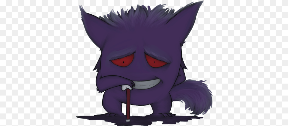 A Gastly Gengar Through The Ages Gengar Smogon, Purple, Baby, Person, Cartoon Png