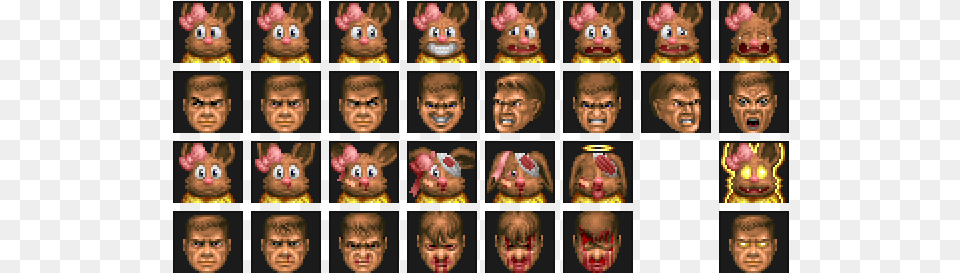 A General Comparison Between The Doom Mugshots And Doom Mugshot, Art, Collage, Person, Face Free Png