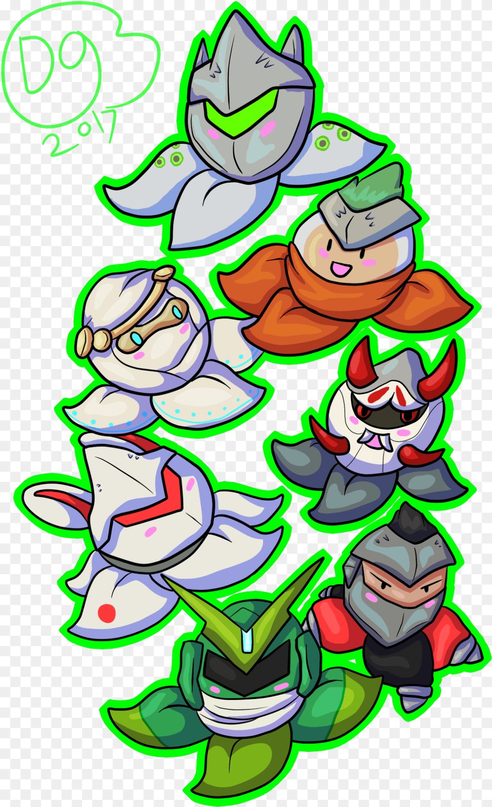 A Genji Pachimari Pack All Of Genjis Unique Skins Cartoon, Baby, Face, Head, Person Png