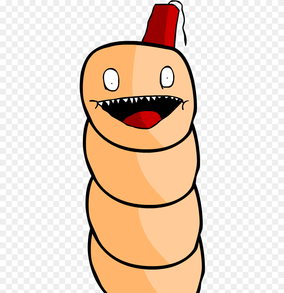 A Giant Worm With A Fez, Bread, Food, Person, Sweets Free Png