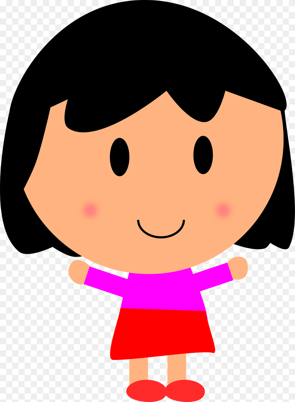 A Girl Clipart, Baby, Person, Toy Png Image