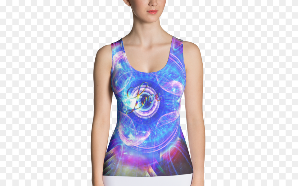 A Glimmer In A Future Tye Dye Vortex Top, Clothing, Tank Top, Adult, Female Png Image