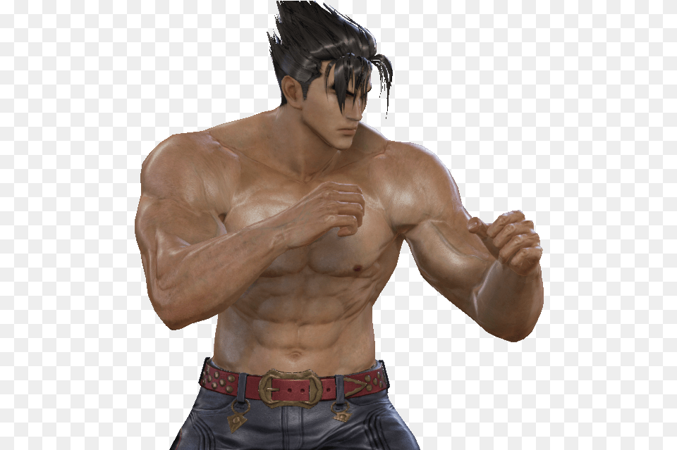 A Glimpse Of Madness Denyjin21 Tekken 7 Jin Naked, Hand, Back, Body Part, Person Png Image