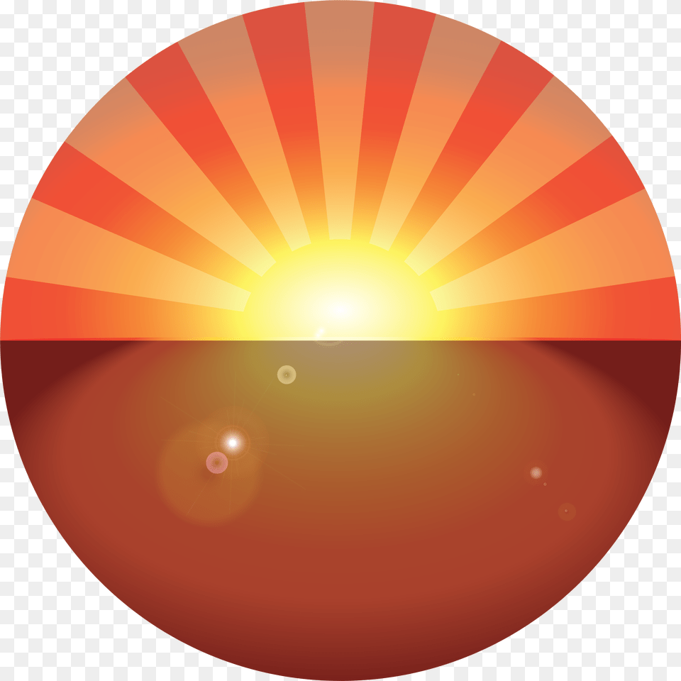 A Golden Hour Represented With Warm Colors Circle, Sunrise, Sun, Sky, Outdoors Png Image