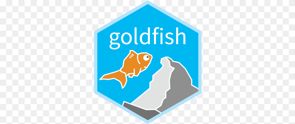 A Goldfish Jumping On Matterhorn Illustration, Sign, Symbol, Animal, Sea Life Free Transparent Png