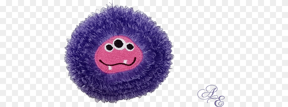 A Goofy Monster With Three Eyes A Fringe Mane And Goofy, Home Decor, Plush, Toy, Purple Png Image