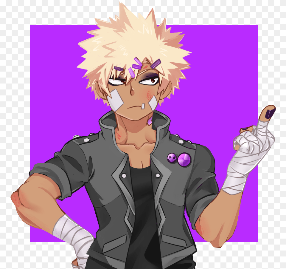 A Gothpunk Bakugou Which Might As Well Be Canon Because Goth Bakugou, Publication, Book, Comics, Person Png