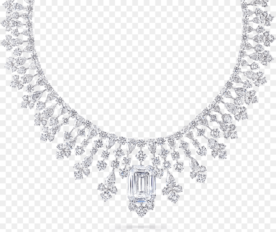 A Graff High Jewellery Diamond Necklace Featuring An Graff, Accessories, Gemstone, Jewelry, Earring Free Png Download
