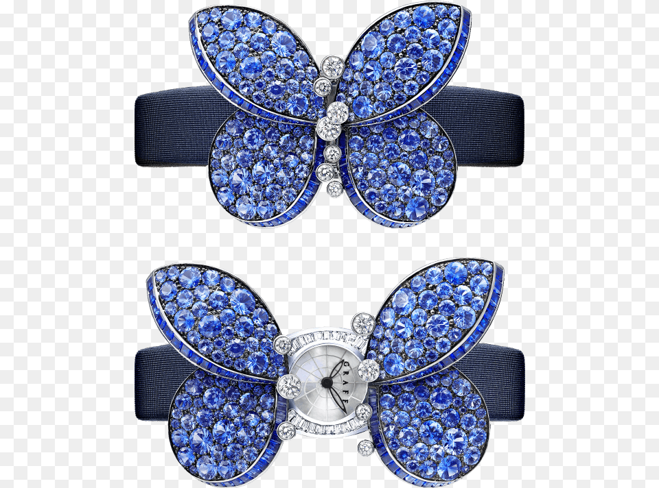 A Graff Princess Butterfly Watchset With Sapphire And Watch, Accessories, Gemstone, Jewelry, Locket Png Image