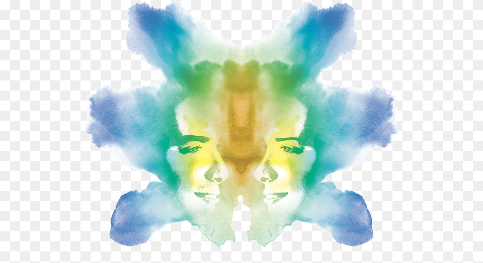 A Graphic Representation Of A Brightly Coloured Rorschach Rorschach In Color, Art, Painting, Collage, Person Png Image