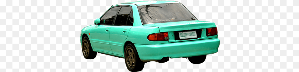 A Green Blue Car Thatu0027s Parked File With The Proton Wira, Wheel, Vehicle, Transportation, Spoke Free Png