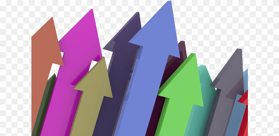 A Group Of Colored Arrows Pointing Up Arrows Going Up, Art, Graphics, Purple Png