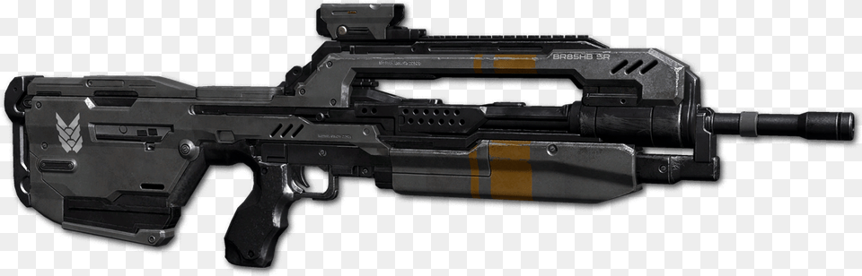 A Halo 4 Battle Rifle Halo Battle Rifle, Firearm, Gun, Weapon, Machine Gun Png