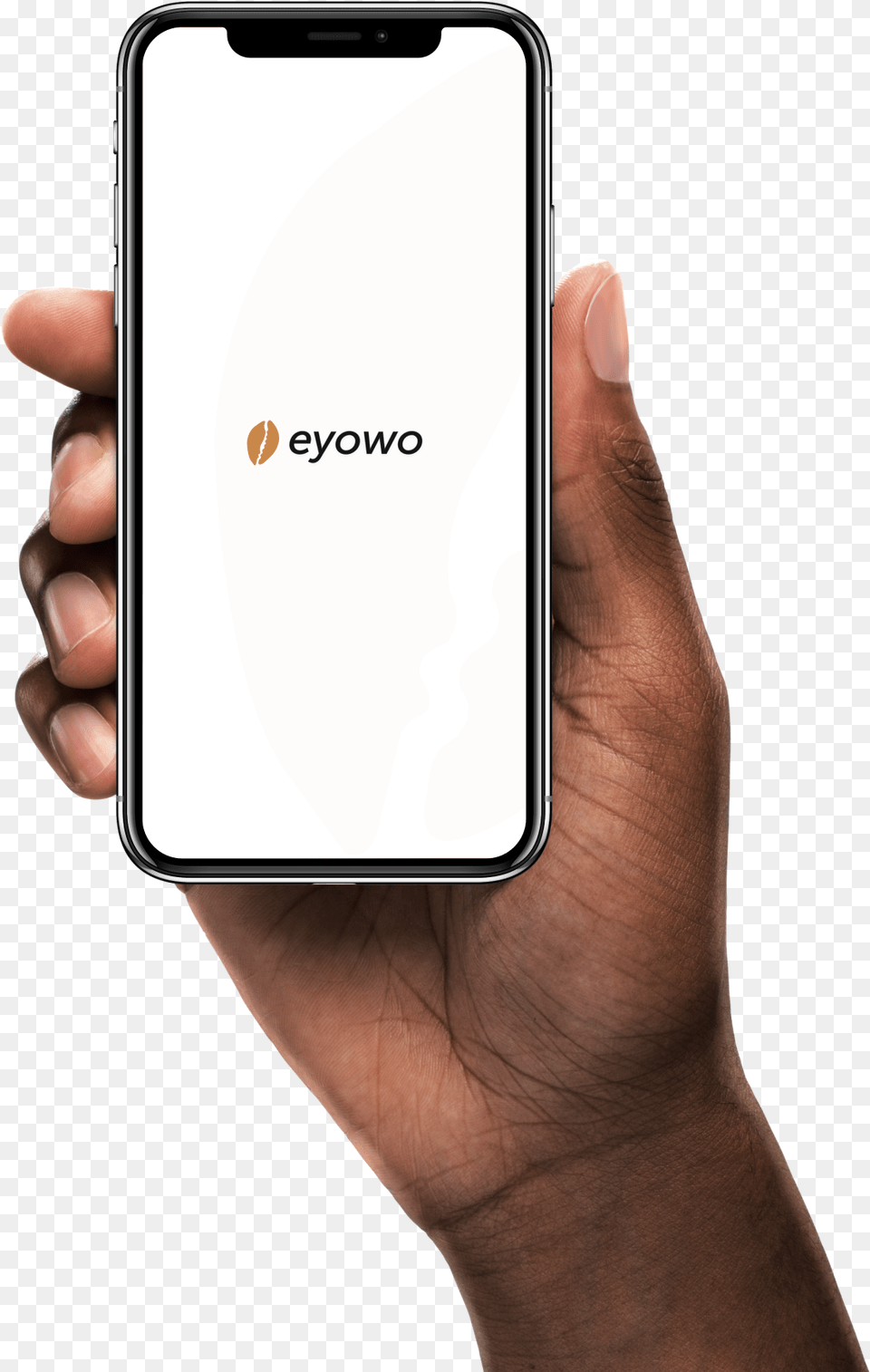 A Hand Holding The Eyowo App, Electronics, Mobile Phone, Phone, Person Free Png Download