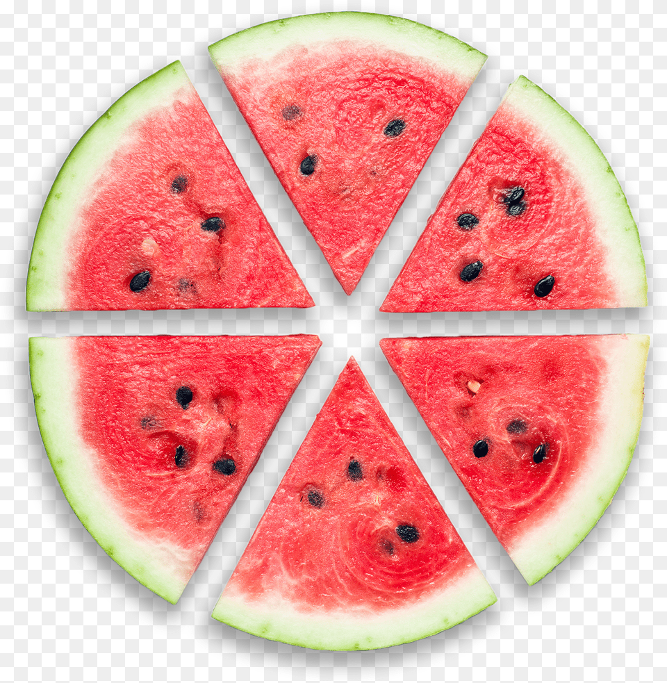 A Handful Of Skilled Entrepreneurs Helps Watermelon Watermelon Cut In Triangles, Food, Fruit, Plant, Produce Png Image
