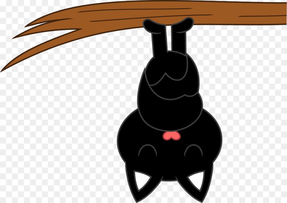 A Hanging Bat Nap By Porygon, Cartoon, Animal, Mammal, Rabbit Free Png Download